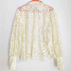 Retta X Eloquii Top Ivory Lace & Camisole Sz 16